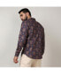 Фото #3 товара Men's Heather Purple Ethnic Geometric Shirt