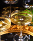 Фото #2 товара Ribbed Art Deco Gilded Crystal Martini & Champagne Coupe Glasses, Set of 4