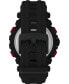 Фото #3 товара Часы ударопрочные Timex uFC Men's Quartz Impact Resin Black Watch, 50mm
