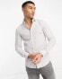 Фото #2 товара Calvin Klein slim shirt in white mini geo print