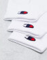 Фото #4 товара Champion 3 pack quarter socks in white