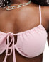 Brave Soul underwire bikini top in pink