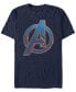 Фото #1 товара Marvel Men's Avengers Bold Blue Avengers Logo Short Sleeve T-Shirt