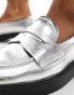 Фото #2 товара Stradivarius loafer in silver