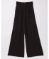 Plus Size Shirred Wide Leg Palazzo Trousers Черный, 14 - фото #3