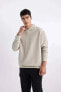 B6492AX/BG779 Defacto Erkek Sweat LT.BEIGE