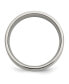 Titanium 14k Gold Inlay Flat Wedding Band Ring