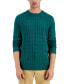 Фото #1 товара Men's Cable-Knit Cotton Sweater, Created for Macy's