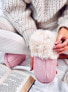 Фото #2 товара Женские тапочки с мехом OTTEYS розовый