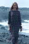 Фото #2 товара Длинное платье с принтом — zw collection ZARA