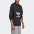 Фото #6 товара Толстовка Adidas Originals Hoodie FM3701 черная, с принтом трилистника