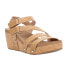 Фото #2 товара Corkys Giggle Studded Wedge Womens Brown Casual Sandals 41-0324-CARA