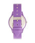 ფოტო #3 პროდუქტის Unisex Splat Purple Leatherette Strap Watch 38mm