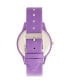 ფოტო #3 პროდუქტის Unisex Splat Purple Leatherette Strap Watch 38mm