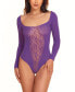 ფოტო #1 პროდუქტის Women's Ballet Neck Cut Out Bodysuit Hosiery 1 Pc Lingerie