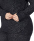 ფოტო #4 პროდუქტის Plus Size SoftKnit Long-Sleeve Tunic Hoodie