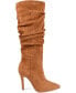 Фото #6 товара Women's Sarie Extra Wide Calf Ruched Stiletto Boots