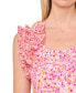 ფოტო #3 პროდუქტის Women's Floral Ruffle Sleeveless Tank Top