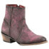 Фото #3 товара Ferrini Stacey Round Toe Cowboy Booties Womens Purple Casual Boots 61011-48