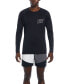 Men's Swoosh At Sea Printed Long-Sleeve Hydroguard Rash Guard