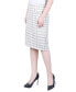 ფოტო #3 პროდუქტის Petite Slim Tweed Double Knit Skirt
