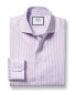 Charles Tyrwhitt Non-Iron Twill Stripe Cutaway Slim Fit Shirt Men's 16" - 36" Sing - фото #2