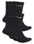 Nike Training Everyday Cushioned 6 pack crew sock in black