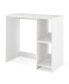Фото #1 товара 31.5 Inch Modern Home Office Desk with 2 Compartments-White