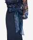 Women's Square-Neck Floral-Embroidery Gown