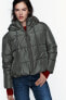 Water and wind protection cropped puffer anorak