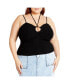 ფოტო #1 პროდუქტის Plus Size Jez Top