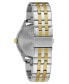 ფოტო #3 პროდუქტის Men's Two-Tone Stainless Steel Bracelet Watch 41mm