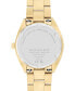 ფოტო #3 პროდუქტის Unisex Swiss Heritage Datron Gold Ion-Plated Steel Bracelet Watch 39mm