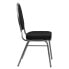 Фото #1 товара Hercules Series Teardrop Back Stacking Banquet Chair In Black Patterned Fabric - Silver Vein Frame