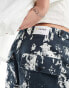 Farah sepel fatigue print shorts in navy