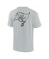 Фото #2 товара Men's and Women's Gray Tampa Bay Buccaneers Super Soft Short Sleeve T-shirt