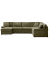 Фото #14 товара Wrenley 138" 5-Pc. Fabric Modular Sleeper Chaise Sectional Sofa, Created for Macy's