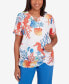 ფოტო #1 პროდუქტის Women's Neptune Beach Seahorse Textured Short Sleeve Top