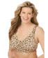 Фото #1 товара Plus Size Wireless Microfiber T-Shirt Bra