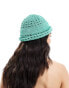 Mango crochet hat in green