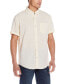 Фото #3 товара Men's Short Sleeve Solid Linen Cotton Shirt