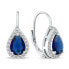 Фото #2 товара Charming silver jewelry set with zircons SET243WB (earrings, pendant)