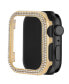 Women's Gold-Tone Alloy Bumper with Clear Crystals Compatible with Apple Watch 45mm