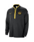 Фото #2 товара Men's Black Golden State Warriors 2023/24 City Edition Authentic Coaches Half-Zip Jacket