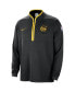 ფოტო #2 პროდუქტის Men's Black Golden State Warriors 2023/24 City Edition Authentic Coaches Half-Zip Jacket