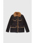 Фото #1 товара Women's Sheepskin Western Trucker Coat, Washed Brown with Ginger Wool