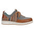 Фото #2 товара Justin Boots Vista Lace Up Womens Brown, Grey Sneakers Casual Shoes JL280