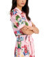 Фото #4 товара Women's Belted Floral Midi Shirtdress