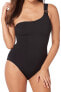 Amoressa Women’s 189283 Eclipse Gemini One Piece Swimsuit Black Size 10