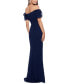Фото #2 товара Off-The-Shoulder Ruffled-Sleeve Gown